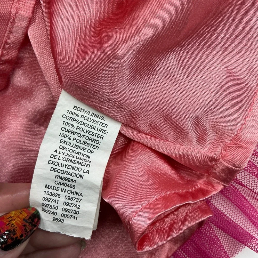 The Childrens Place Pink Ombre Tutu Skirt Kids Size 5/6 Tiered Tulle Ruffle